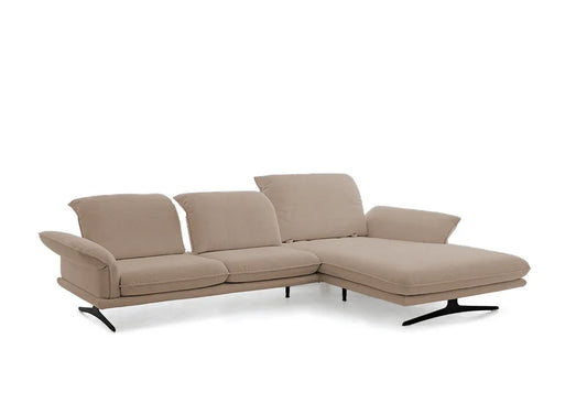 W.SCHILLIG Longchair olivia 24670 (B=303 cm) Stoff W82/50 light brown