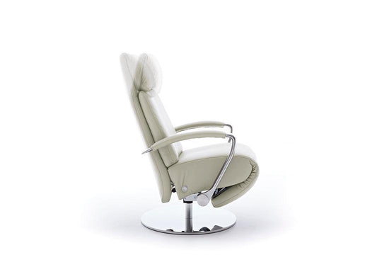 W.SCHILLIG Relax-/Funktionssessel jupiter 2 Leder Z73/43 cream white - Relaxsessel
