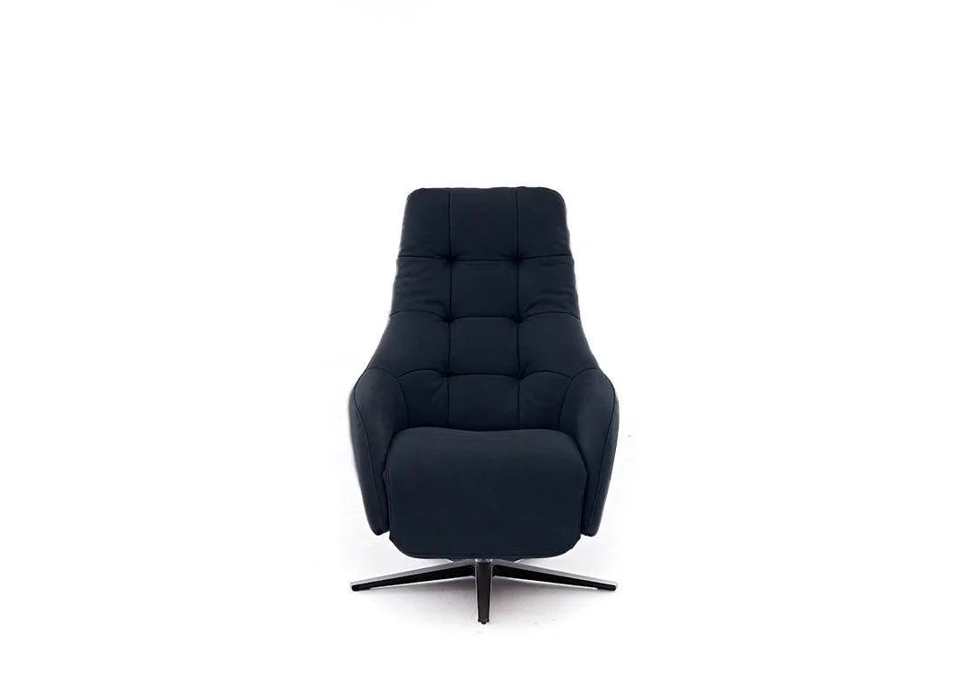 W.SCHILLIG Sessel filippoo 32702 Leder Z78/28 navy - Komfortmöbel24