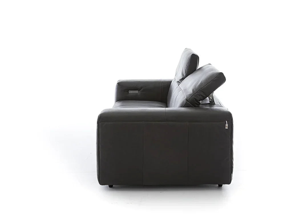 W.SCHILLIG Sofa dwayne 34000 in Leder Z83/95 graphite - Komfortmöbel24