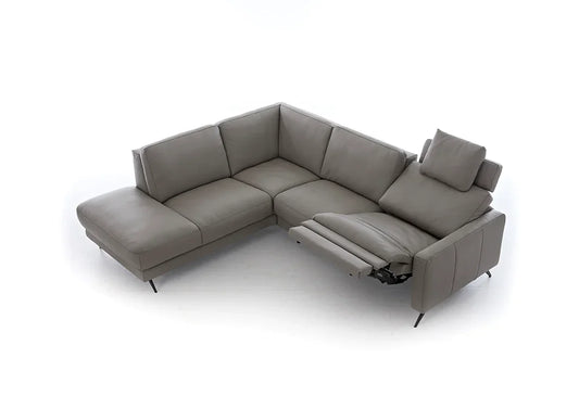 W.SCHILLIG Ecksofa louis 36130 in Leder Z66/22 elephant - Komfortmöbel24