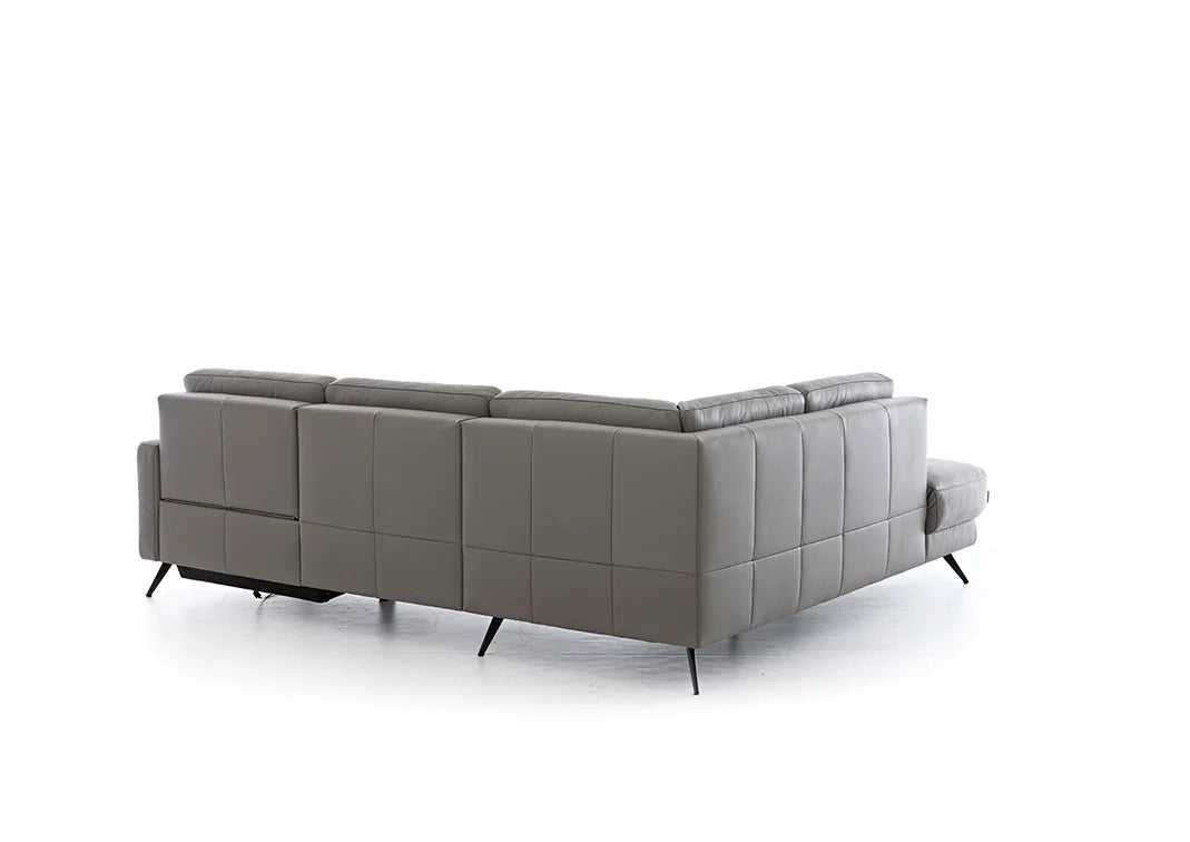 W.SCHILLIG Ecksofa louis 36130 in Leder Z66/22 elephant - Komfortmöbel24