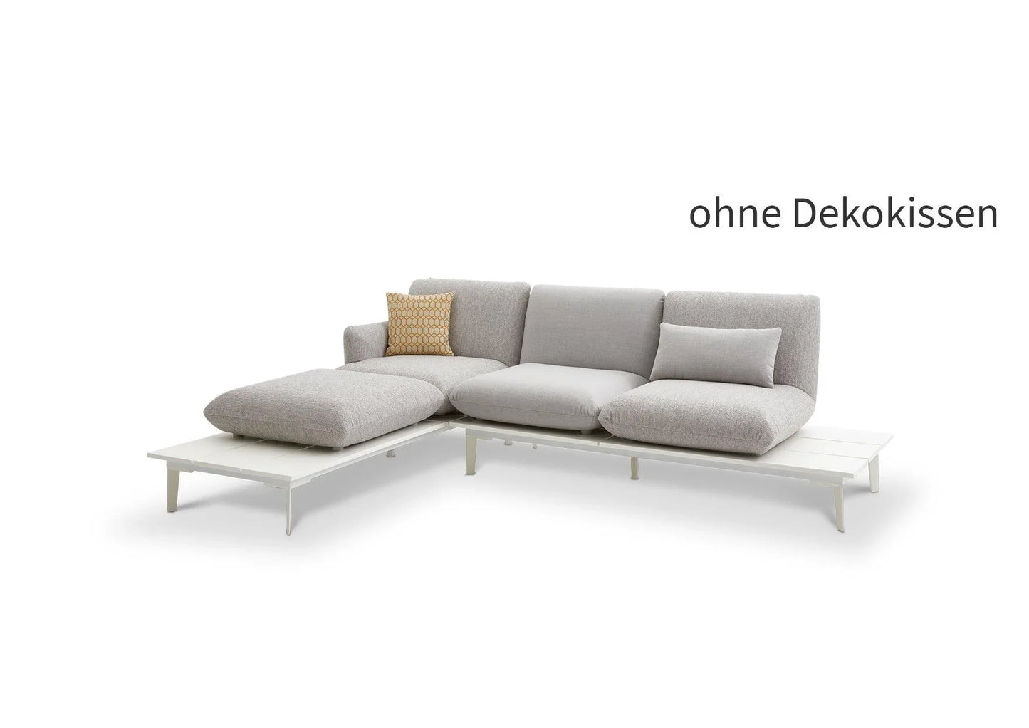 W.SCHILLIG Outdoor Lagoona Stoff J81/21 light grey / O80/21 light grey - Komfortmöbel24