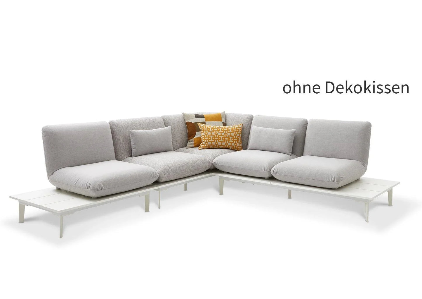 W.SCHILLIG Outdoor Lagoona Stoff J81/21 light grey / O80/21 light grey - Komfortmöbel24