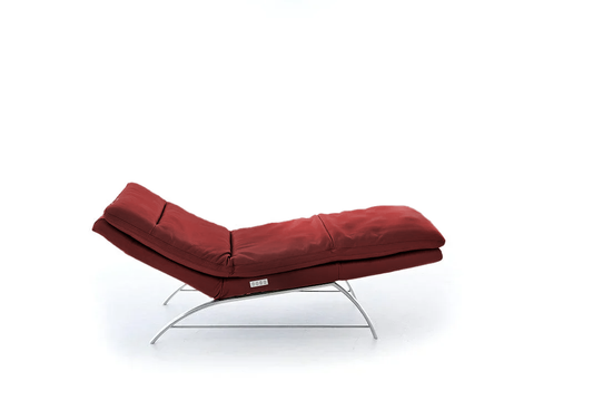 W.SCHILLIG Relaxliege daily-dreams 47001 K85 Leder Z77/11 rosso