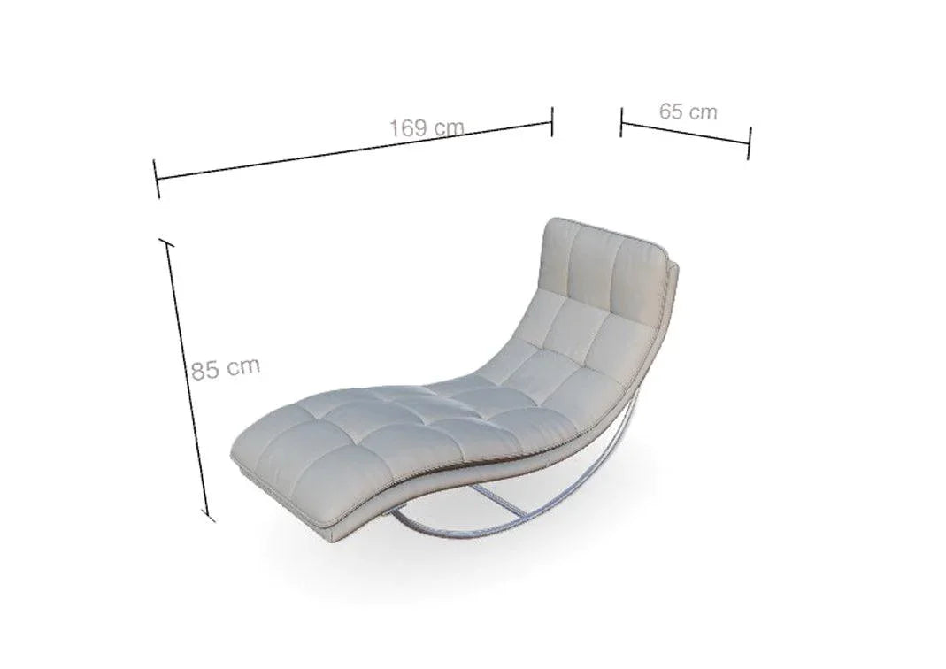 W.SCHILLIG Relaxliege daily dreams 47002 K65 Leder Z69/22 light grey - Komfortmöbel24