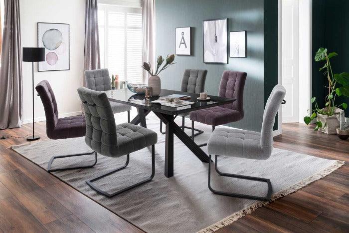 MCA Esszimmertisch «everett» Sicherheitsglas 180x95 cm - Komfortmöbel24