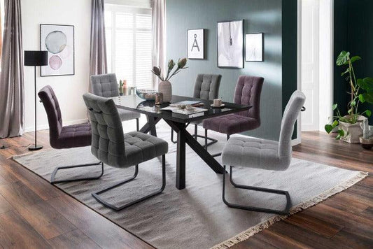 MCA Esszimmertisch «everett» Sicherheitsglas 180x95 cm - Komfortmöbel24