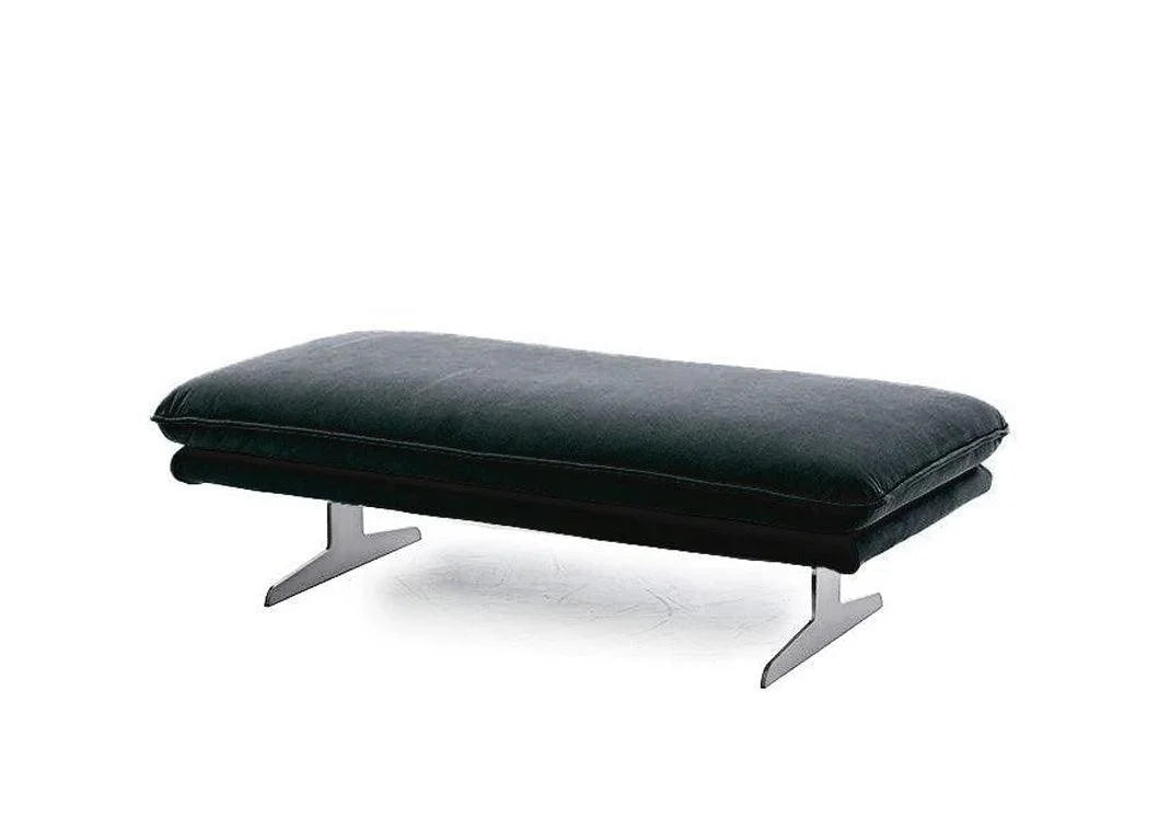 W.SCHILLIG Hocker broadway 16777 G140 in Stoff S37/95 anthracite - Komfortmöbel24