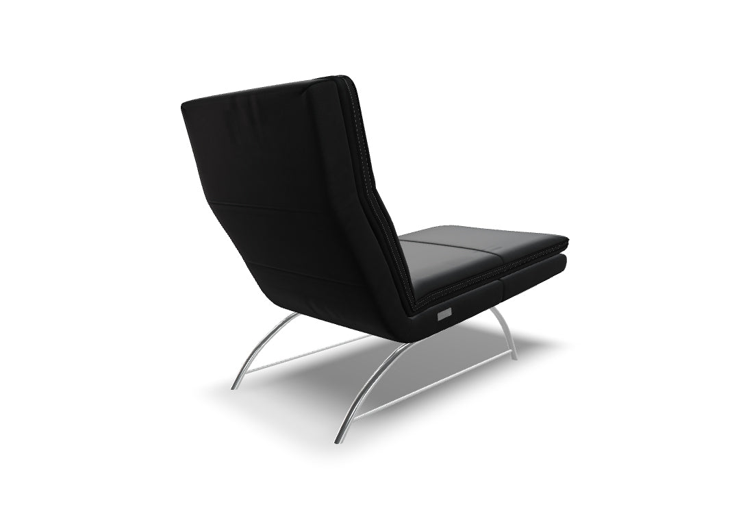 W.SCHILLIG Relaxliege daily dreams 47001 K75 Leder Z73/99 nachtschwarz
