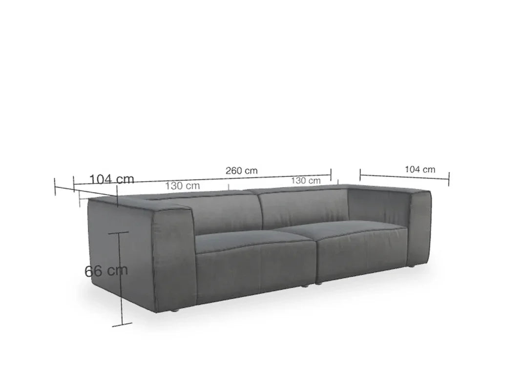 W.SCHILLIG Sofa around-the-block 18050 M100L/R Leder Z69/95 anthracite - Komfortmöbel24