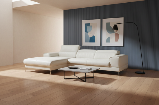 W.SCHILLIG Longchair piedroo 21156 (B=323 cm) Leder Z73/42 white