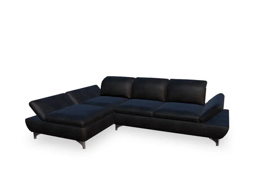 W.SCHILLIG Longchair taoo 15278 Leder Z77/99 black pearl - Komfortmöbel24