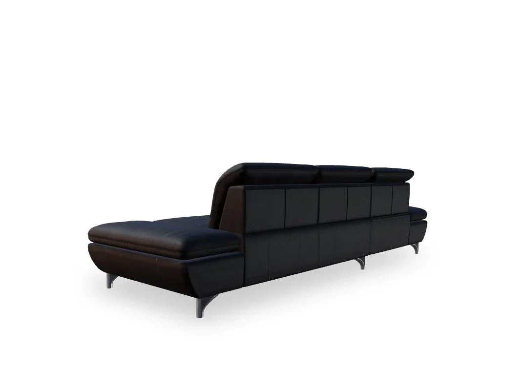 W.SCHILLIG Longchair taoo 15278 Leder Z77/99 black pearl - Komfortmöbel24