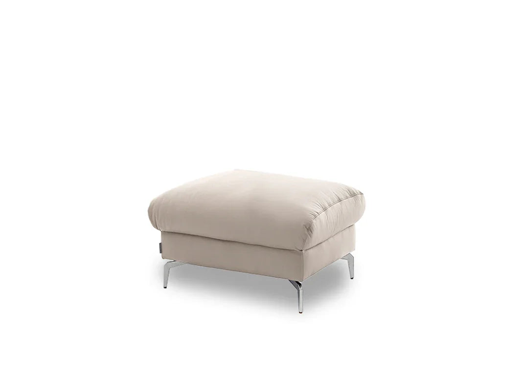 W.SCHILLIG Hocker piedroo plus 21156 G70 Leder Z59/20 eisgrau NEU! - Komfortmöbel24