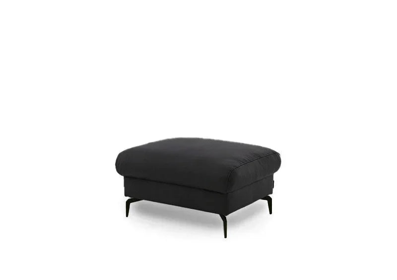 W.SCHILLIG Hocker piedroo plus 21156 G70 Leder Z59/99 schwarz NEU! - Komfortmöbel24
