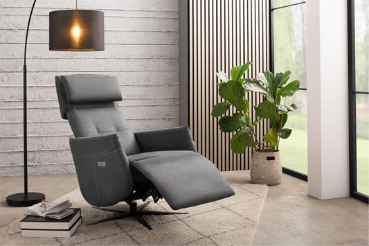 Ponsel Multifunktionssessel Modell L702 Leder anthrazit - Komfortmöbel24