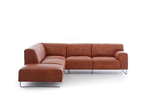 W.SCHILLIG Ecksofa alessiio 20550 Leder Z75/50 cognac - Komfortmöbel24