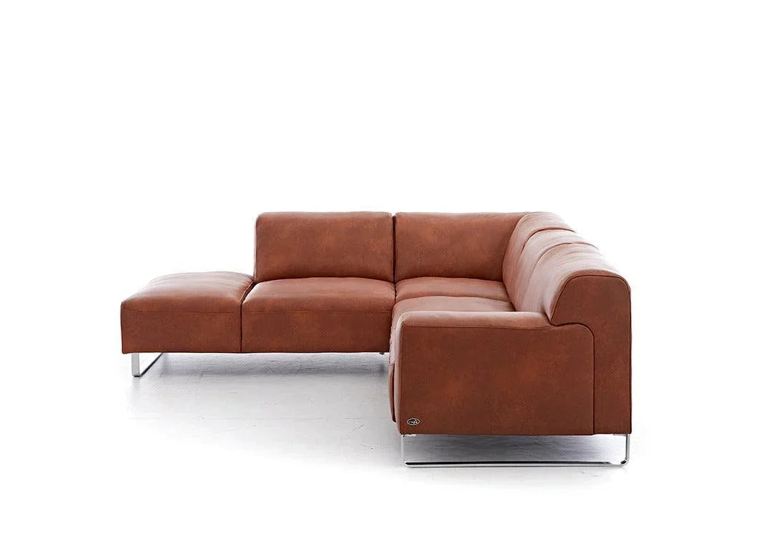 W.SCHILLIG Ecksofa alessiio 20550 Leder Z75/50 cognac - Komfortmöbel24