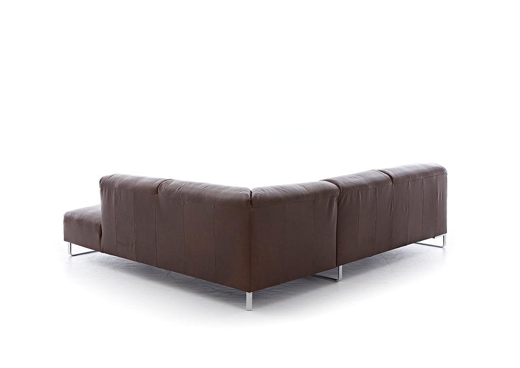W.SCHILLIG Ecksofa alessiio 20550 Leder Z83/54 chocolate - Komfortmöbel24
