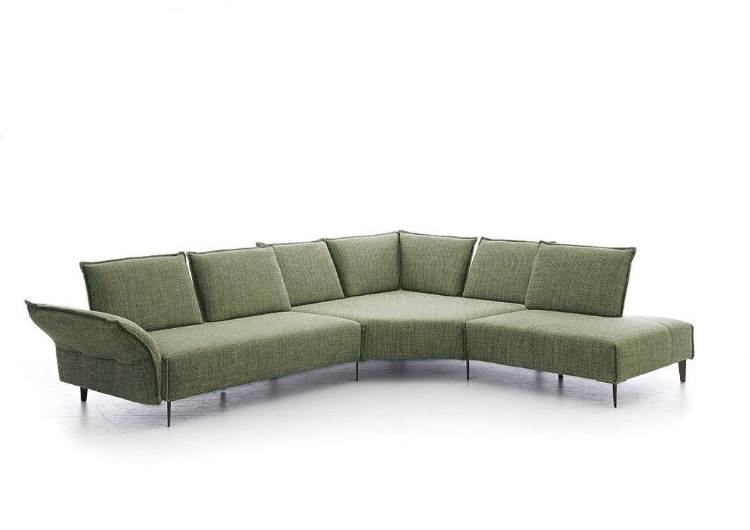 W.SCHILLIG Ecksofa bonnie 16660 Stoff W82/37 green - Komfortmöbel24