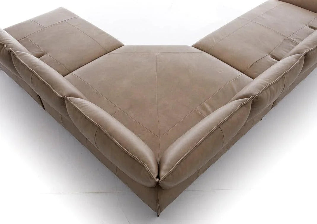 W.SCHILLIG Ecksofa bonnie 16660 Leder Z75/49 sand - Komfortmöbel24