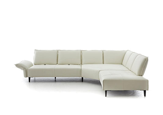 W.SCHILLIG Ecksofa bonnie 16660 Leder Z77/42 bianco - Komfortmöbel24