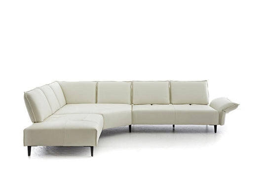 W.SCHILLIG Ecksofa bonnie 16660 Leder Z77/42 bianco - Komfortmöbel24