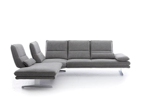 W.SCHILLIG Ecksofa broadway 16777 Stoff R66/22 dolphin ohne Kissen - Komfortmöbel24