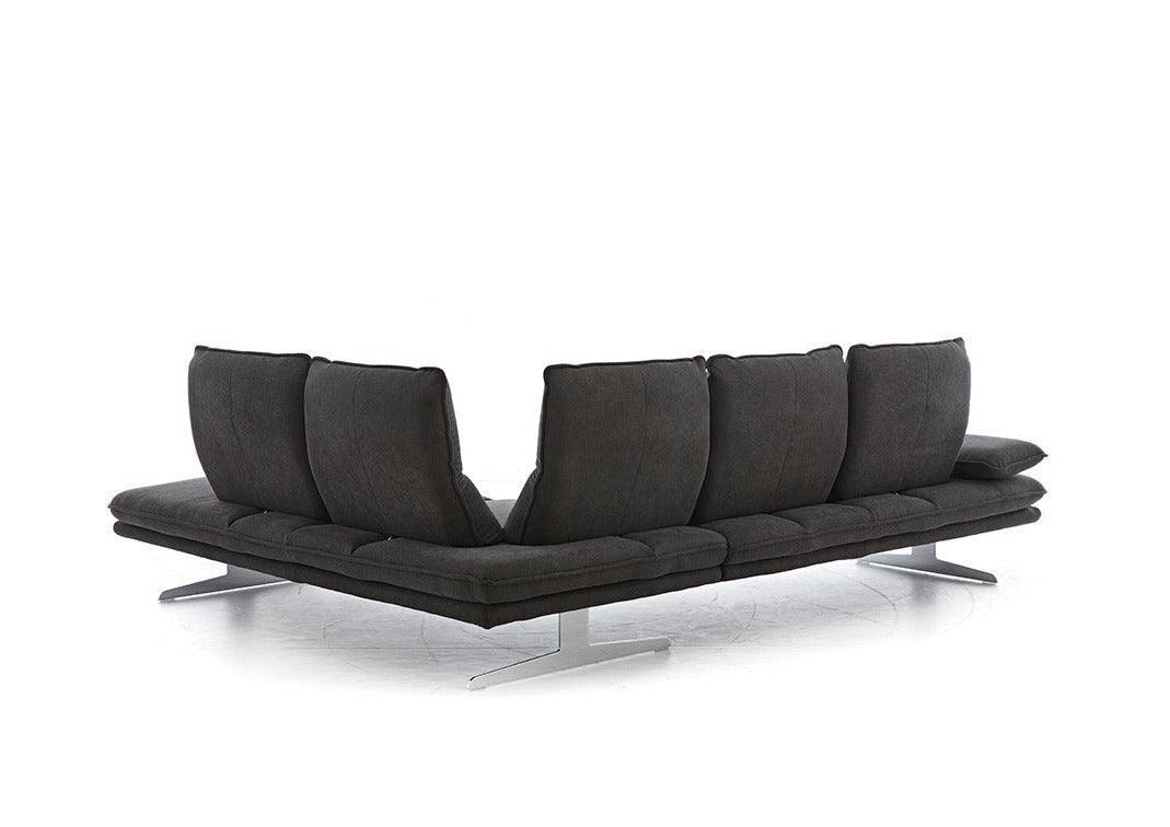 W.SCHILLIG Ecksofa broadway 16777 Stoff R66/95 anthracite - Komfortmöbel24