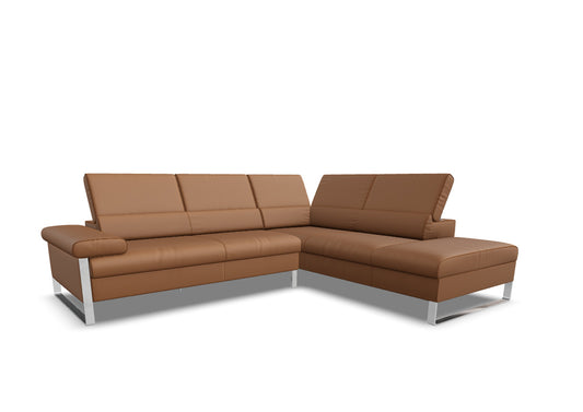 W.SCHILLIG Ecksofa finn 20974 (B=281 cm) Leder Z73/55 cognac