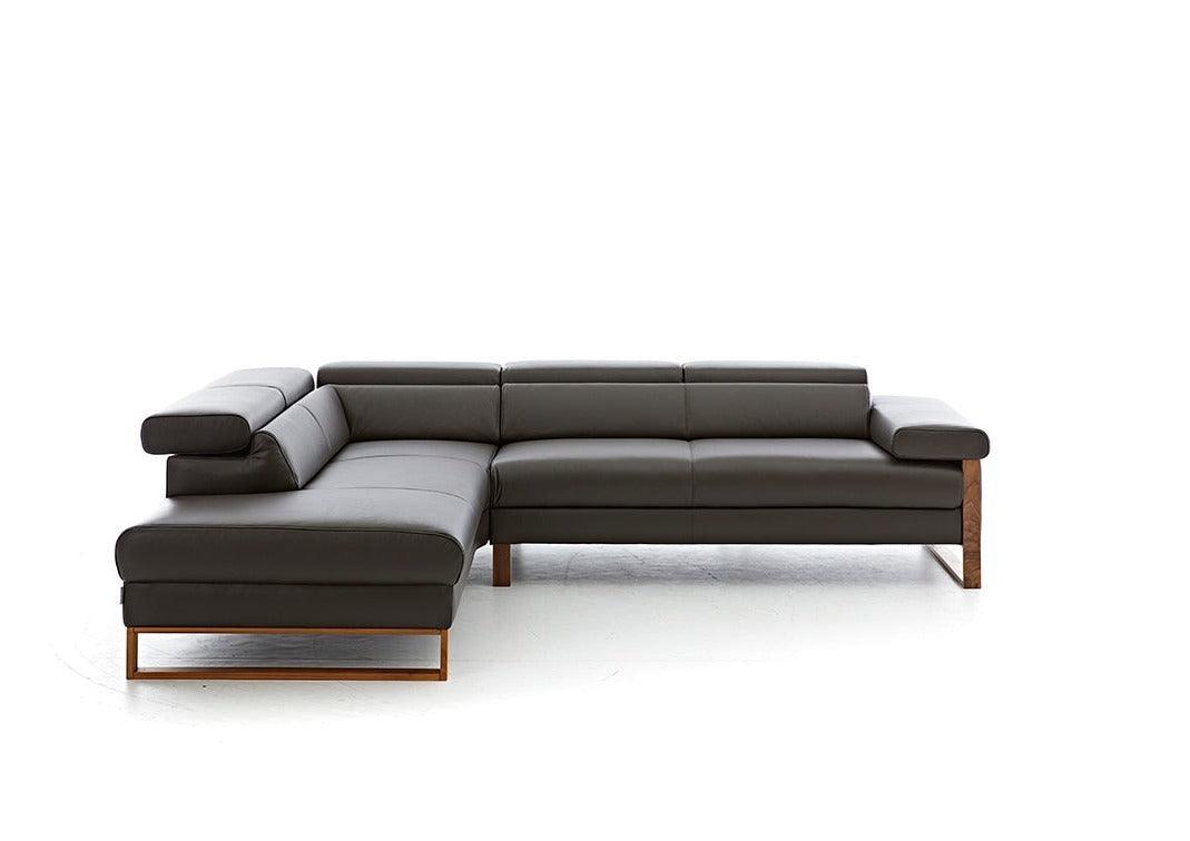 W.SCHILLIG Ecksofa finn 20974 Leder Z59/54 braun - Komfortmöbel24