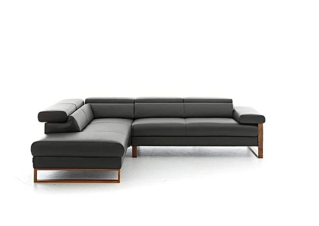 W.SCHILLIG Ecksofa finn 20974 Leder Z59/99 schwarz - Komfortmöbel24