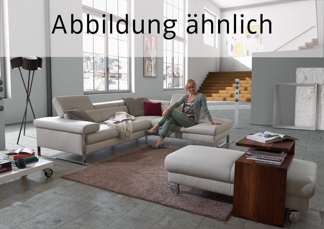 W.SCHILLIG Ecksofa finn 20974 Leder Z59/95 graphit - Komfortmöbel24