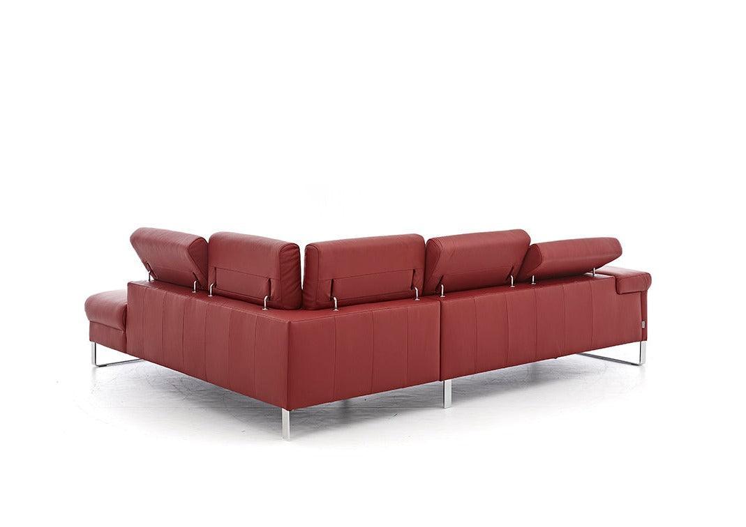 W.SCHILLIG Ecksofa finn 20974 Leder Z59/10 ruby red - Komfortmöbel24