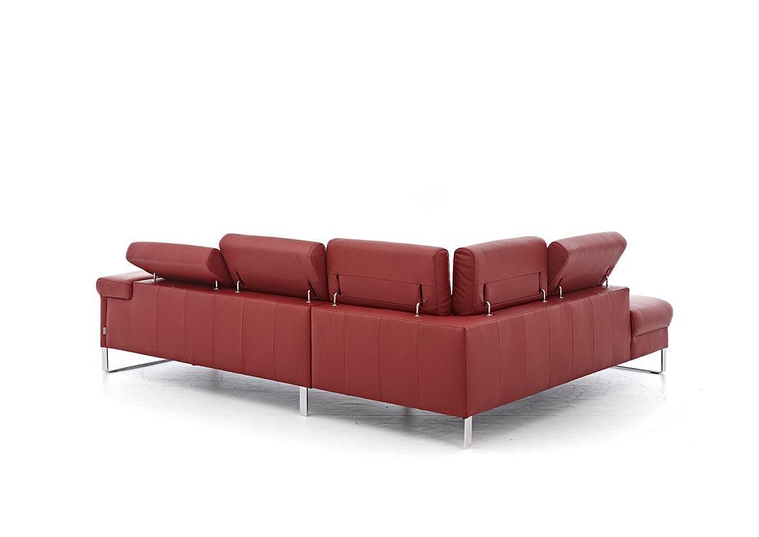 W.SCHILLIG Ecksofa finn 20974 Leder Z59/10 ruby red - Komfortmöbel24