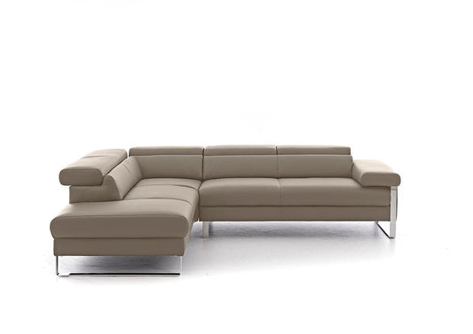 W.SCHILLIG Ecksofa finn 20974 Leder Z59/21 stone - Komfortmöbel24
