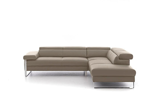W.SCHILLIG Ecksofa finn 20974 Leder Z59/21 stone - Komfortmöbel24