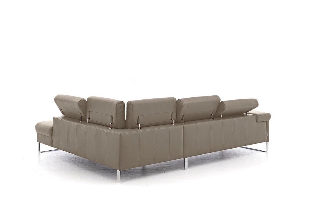 W.SCHILLIG Ecksofa finn 20974 Leder Z59/21 stone - Komfortmöbel24