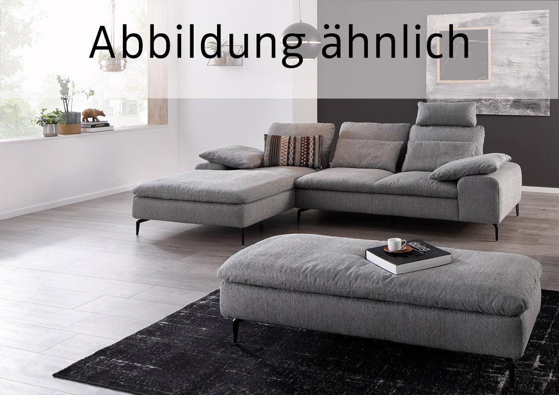 W.SCHILLIG Longchair valentinoo 16540 Leder Z73/22 grey - Komfortmöbel24