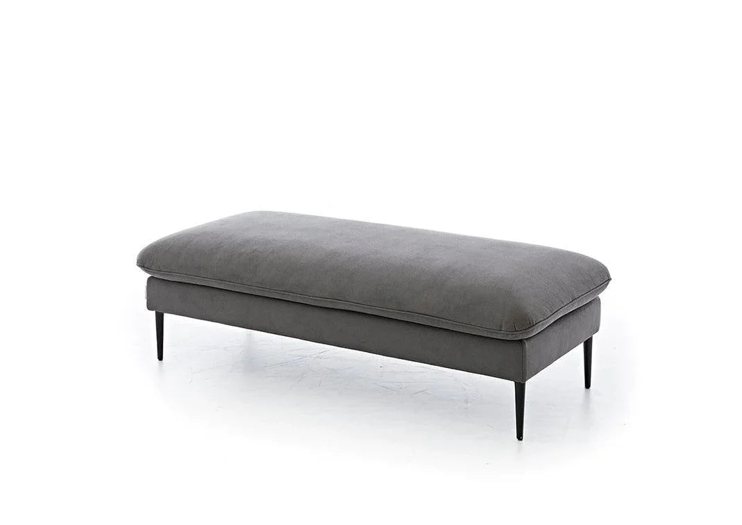 W.SCHILLIG Hocker enjoy&MORE 15450 G150 Stoff R66/94 grey - Komfortmöbel24