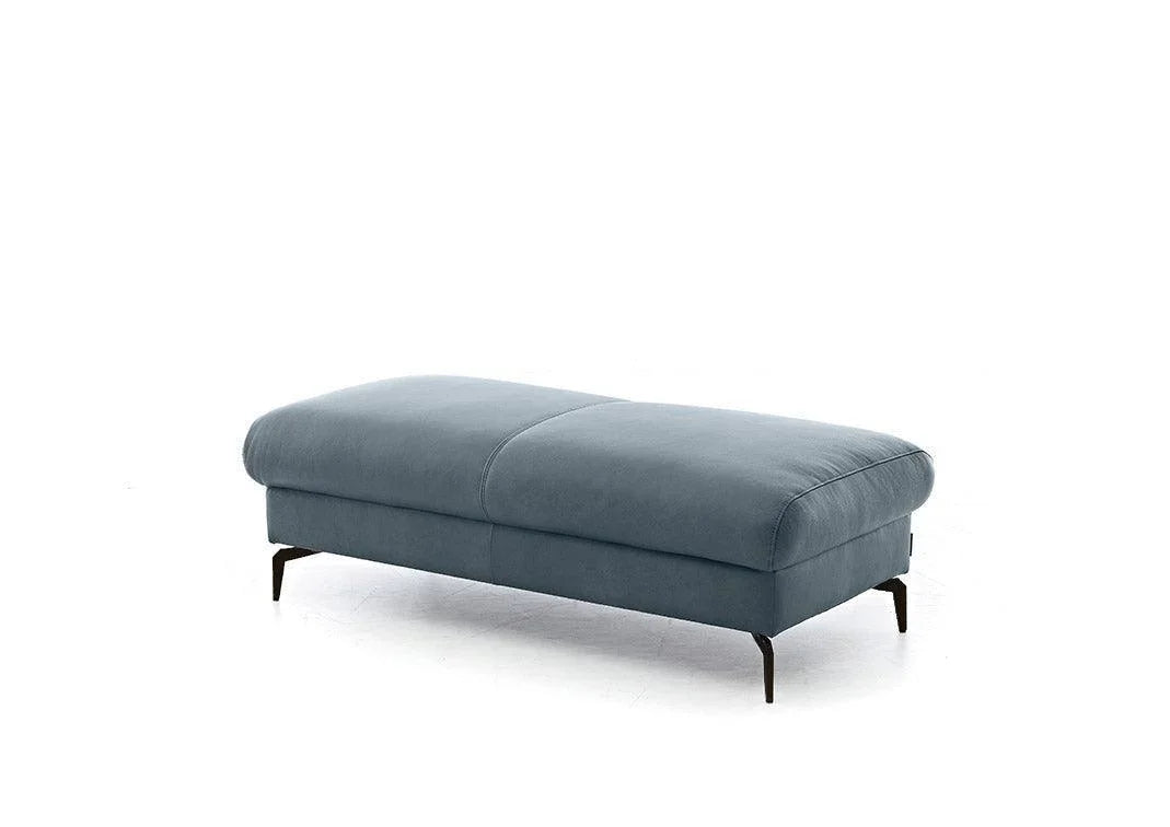 W.SCHILLIG Hocker piedroo 21156 G140 Leder Z69/27 blue - Komfortmöbel24