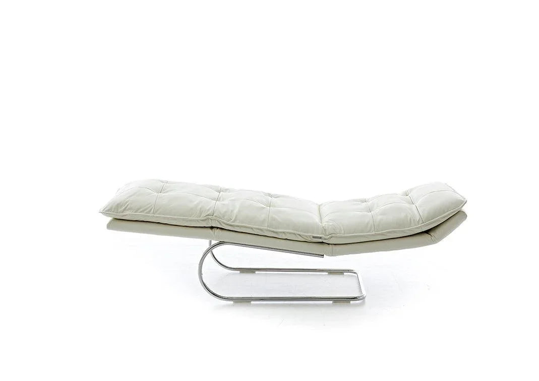 W.SCHILLIG Relaxliege daily dreams 47002 K75 Leder Z59/42 weiß - Komfortmöbel24