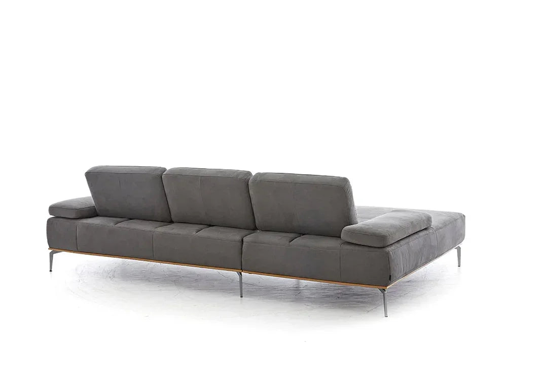 W.SCHILLIG Longchair 16580 sprint Stoff S 37/56 mocca