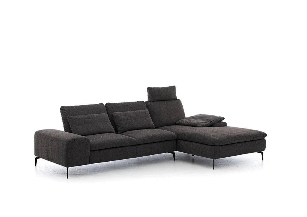 W.SCHILLIG Longchair valentinoo 16540 Stoff R66/95 anthrazit