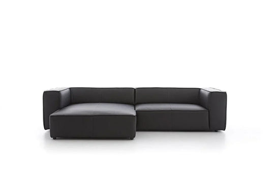 W.SCHILLIG Longchair around-the-block 18050 Leder Z59/99 schwarz - Komfortmöbel24