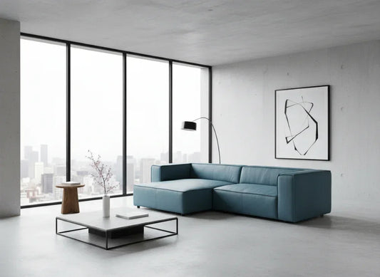 W.SCHILLIG Longchair around-the-block 18050 (B=300 cm) Leder Z69/27 blue