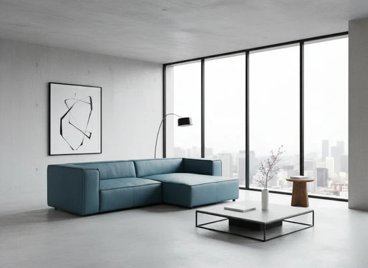 W.SCHILLIG Longchair around-the-block 18050 (B=300 cm) Leder Z69/27 blue