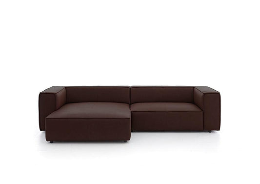 W.SCHILLIG Longchair around-the-block 18050 Leder Z69/54 mocca - Komfortmöbel24