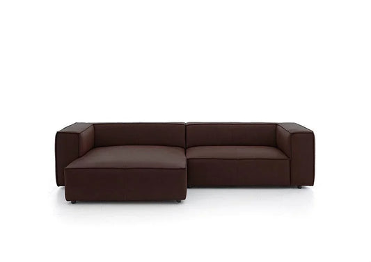 W.SCHILLIG Longchair around-the-block 18050 Leder Z69/54 mocca - Komfortmöbel24